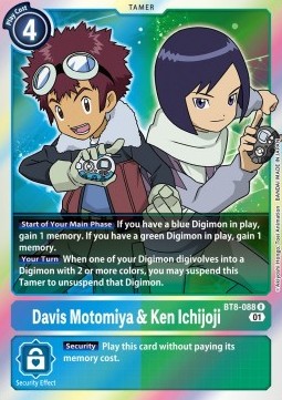 Davis Motomiya & Ken Ichijoji (BT8-088) - New Awakening