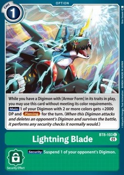 Lightning Blade (BT8-103) - New Awakening
