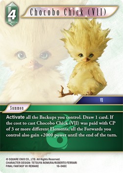 Chocobo Chick (VII) (16-046) - Emissaries of Light