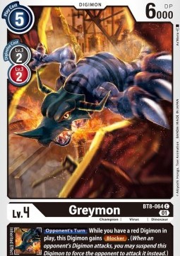 Greymon (BT8-064) - New Awakening