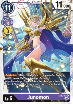 Junomon (ST10-13) - Starter Deck: Parallel World Tactician
