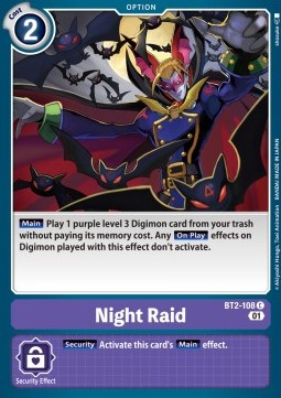 Night Raid (BT2-108) - Starter Deck: Parallel World Tactician