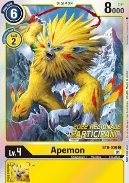 Apemon (BT6-038) (V.1) - Championship 2022 Promos