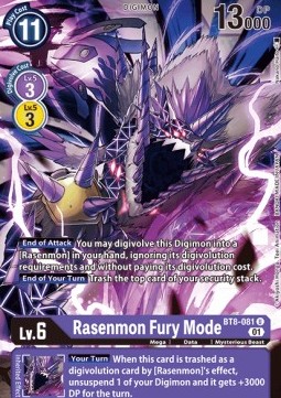 Rasenmon Fury Mode (BT8-081) - New Awakening