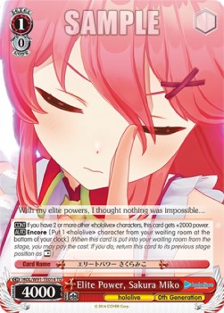 Elite Power, Sakura Miko (V.1 - Trial Deck) - Hololive production