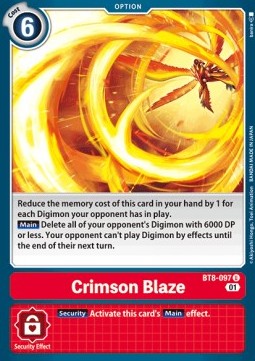 Crimson Blaze (BT8-097) - New Awakening