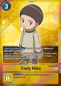 Cody Hida (BT8-089) (V.2) - Promos: New Awakening