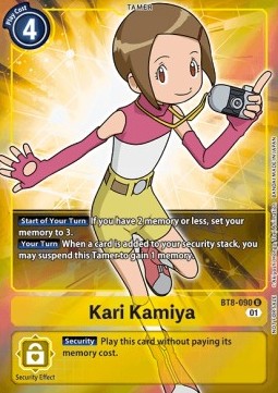 Kari Kamiya (BT8-090) (V.2) - Promos: New Awakening
