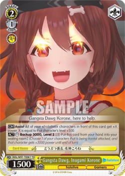 Gangsta Dawg, Inugami Korone (V.1 - Trial Deck) - Hololive production