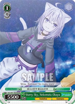 Starry Sky, Nekomata Okayu (V.2 - Triple Rare) - Hololive production