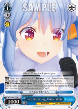 Face Full of Joy, Usada Pekora (V.1 - Trial Deck) - Hololive production