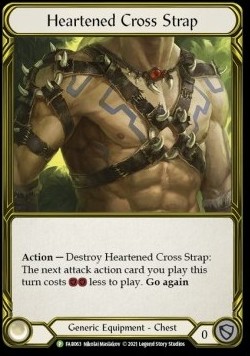 Heartened Cross Strap (Cold Foil Golden) - FAB Promos