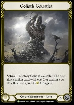 Goliath Gauntlet (Cold Foil Golden) - FAB Promos
