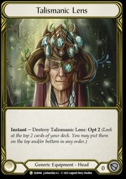 Talismanic Lens (Cold Foil Golden) - FAB Promos