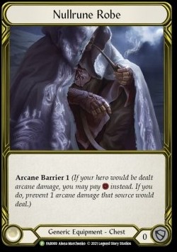 Nullrune Robe (Cold Foil Golden) - FAB Promos