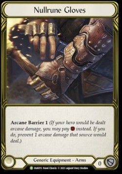Nullrune Gloves (Cold Foil Golden) - FAB Promos
