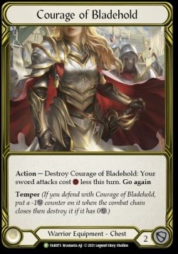 Courage of Bladehold (Cold Foil Golden) - FAB Promos