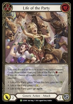 Life of the Party (Blue) (Extended Art Rainbow Foil) - LGS Promos