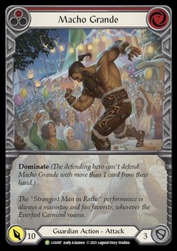Macho Grande (Red) (Extended Art Rainbow Foil) - LGS Promos