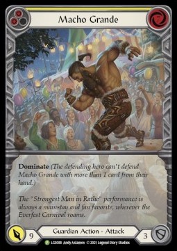 Macho Grande (Yellow) (Extended Art Rainbow Foil) - LGS Promos