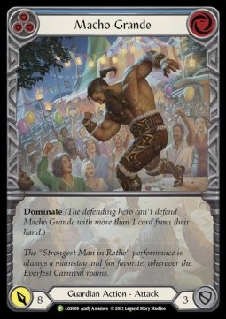 Macho Grande (Blue) (Extended Art Rainbow Foil) - LGS Promos