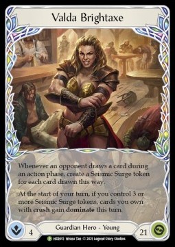 Valda Brightaxe (Cold Foil) - Hero Promos