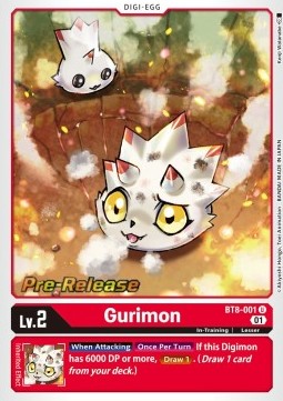 Gurimon (BT8-001) - Promos: New Awakening