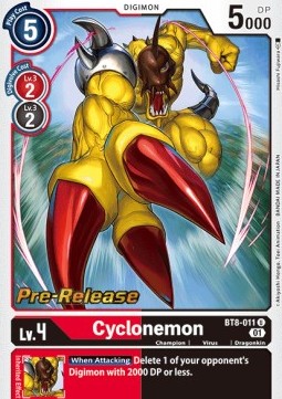 Cyclonemon (BT8-011) - Promos: New Awakening