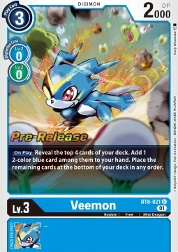 Veemon (BT8-021) - Promos: New Awakening
