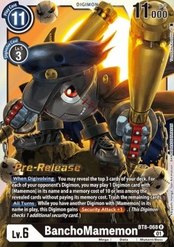 BanchoMamemon (BT8-068) - Promos: New Awakening