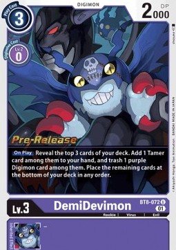 DemiDevimon (BT8-072) - Promos: New Awakening