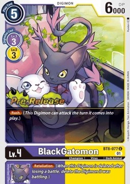 BlackGatomon (BT8-077) - Promos: New Awakening