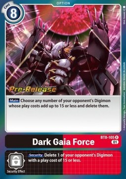 Dark Gaia Force (BT8-105) - Promos: New Awakening