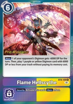 Flame Hellscythe (BT8-109) - Promos: New Awakening