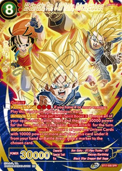 SS Son Goku, Pan, & SS Trunks, Galactic Explorers (V.2 - Special Rare) - Ultimate Squad