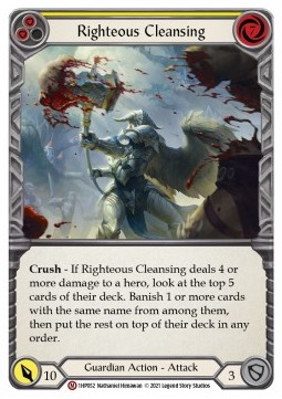 Righteous Cleansing (Regular) - History Pack 1
