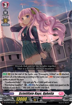 Scintillate Rays, Ophelia [D Format] (V.1 - Triple Rare) - Lyrical Monasterio: It’s a New School Term!
