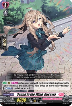 Sound in the Wind, Ducayla [D Format] (V.1 - Double Rare) - Lyrical Monasterio: It’s a New School Term!