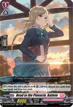 Head to the Pinnacle, Katlein [D Format] (V.1 - Double Rare) - Lyrical Monasterio: It’s a New School Term!