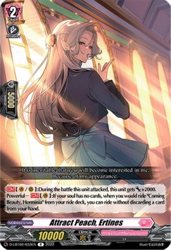 Attract Peach, Ertines [D Format] (V.1 - Rare) - Lyrical Monasterio: It’s a New School Term!