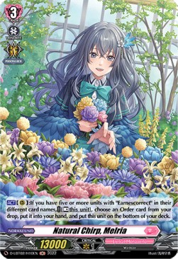 Natural Chirp, Melria [D Format] (V.2 - Holo) - Lyrical Monasterio: It’s a New School Term!