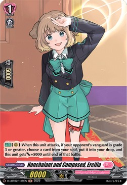 Nonchalant and Composed, Ercilia [D Format] (V.2 - Holo) - Lyrical Monasterio: It’s a New School Term!