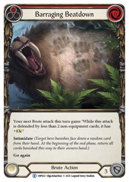 Barraging Beatdown (Red) (Regular) - History Pack 1