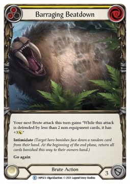 Barraging Beatdown (Yellow) (Regular) - History Pack 1