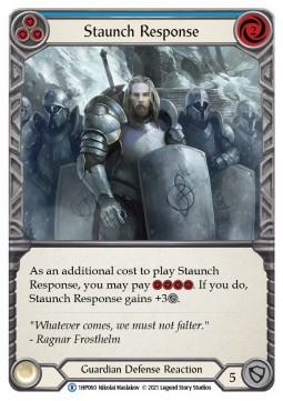 Staunch Response (Blue) (Regular) - History Pack 1