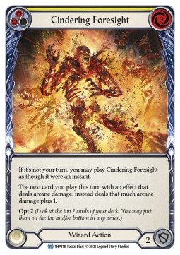Cindering Foresight (Yellow) (Regular) - History Pack 1