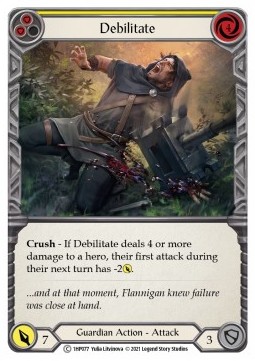 Debilitate (Yellow) (Regular) - History Pack 1