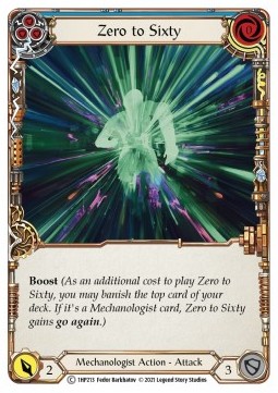 Zero to Sixty (Blue) (Regular) - History Pack 1