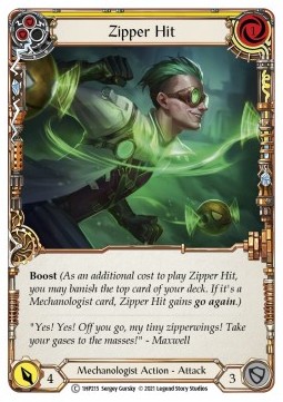 Zipper Hit (Yellow) (Regular) - History Pack 1