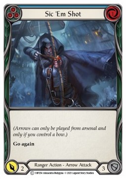 Sic 'Em Shot (Blue) (Regular) - History Pack 1